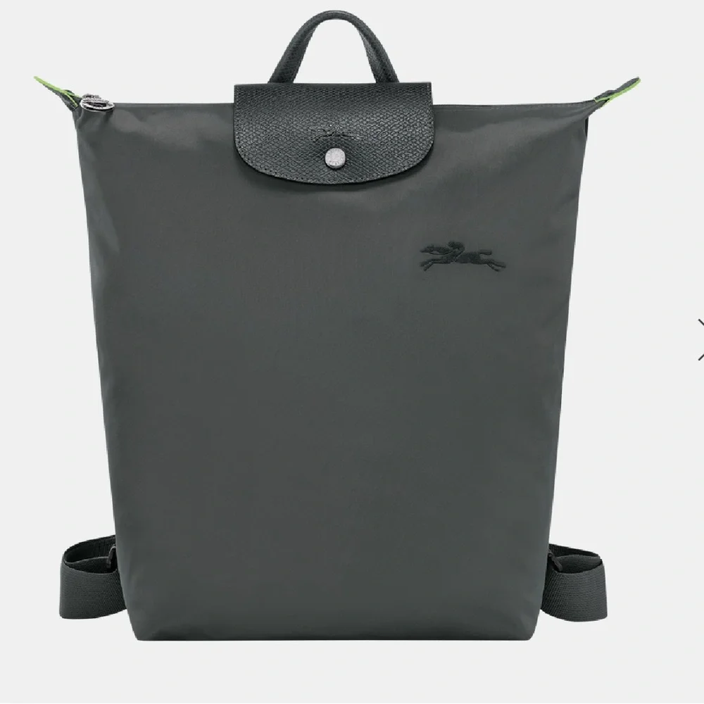 Longchamp Le Pliage “Green” Nylon Backpack – Graphite Gray (NWOT)